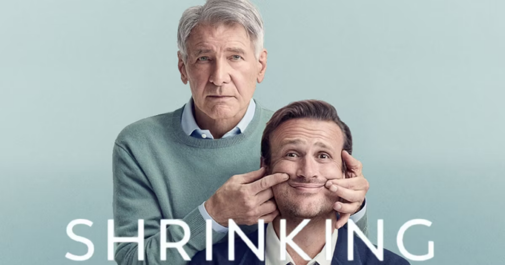Harrison Ford and Jason Segel from Shrinking as a therapist newly diagnosed Parkinson's disease