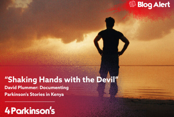 An image of David Plummer from the documentary "Shaking hands with the devil" on parky for Parkinson's blog